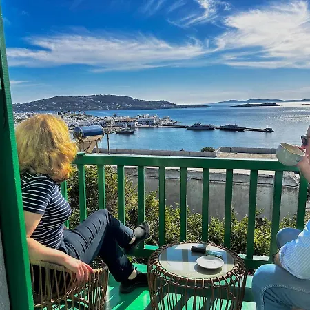 펜션 Sunset View Garden House Of Mykonos