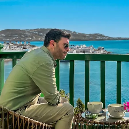 펜션 Sunset View Garden House Of Mykonos *