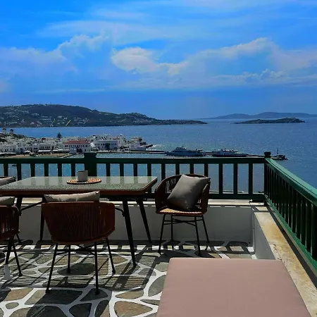펜션 Sunset View Garden House Of Mykonos *