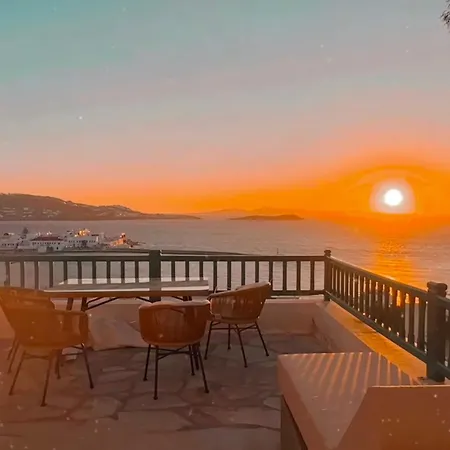 펜션 Sunset View Garden House Of Mykonos *