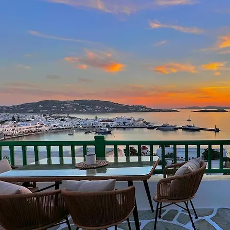 Дом отдыха Sunset View Garden House Of Mykonos Mykonos Town