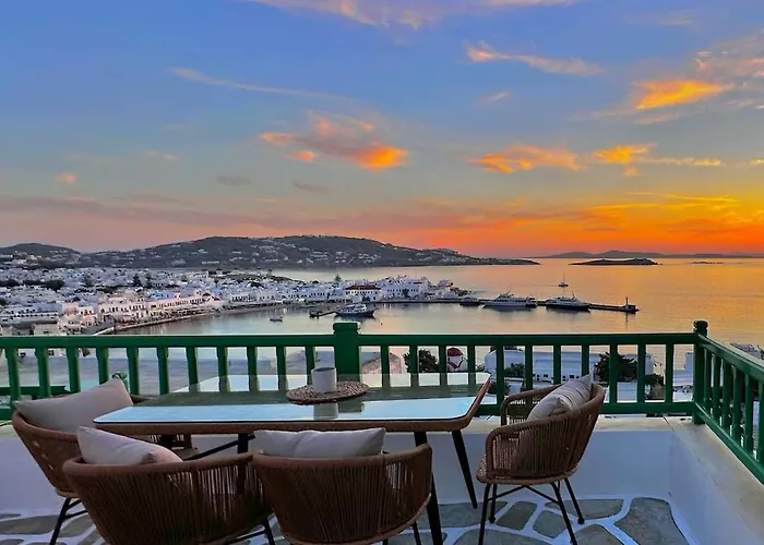 別荘 Sunset View Garden House Of Mykonos Mykonos Town